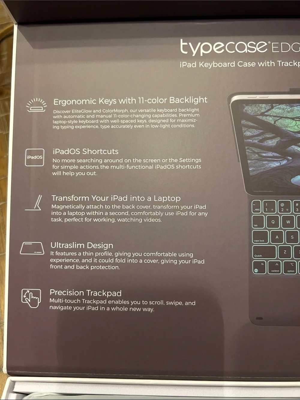 Typecase edge keyboard